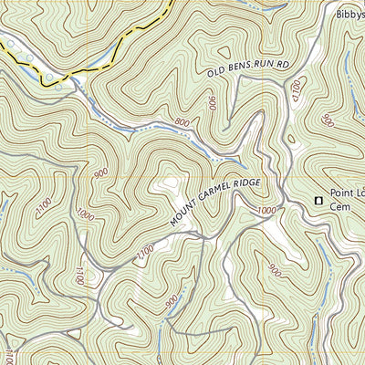 United States Geological Survey Bens Run, WV (2023, 24000-Scale) digital map