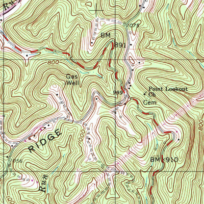 United States Geological Survey Bens Run, WV-OH (1994, 24000-Scale) digital map