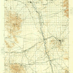 United States Geological Survey Benson, AZ (1915, 125000-Scale) digital map