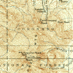 United States Geological Survey Benson, AZ (1915, 125000-Scale) digital map