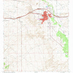 United States Geological Survey Benson, AZ (1973, 24000-Scale) digital map