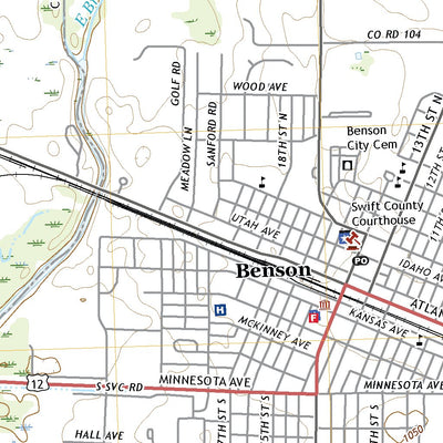 United States Geological Survey Benson, MN (2022, 24000-Scale) digital map