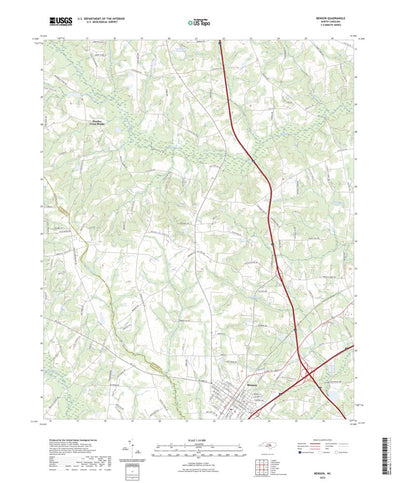 United States Geological Survey Benson, NC (2022, 24000-Scale) digital map