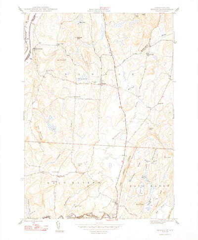 United States Geological Survey Benson, VT-NY (1948, 24000-Scale) digital map