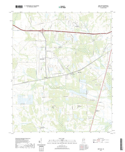 United States Geological Survey Bent Oak, MS (2020, 24000-Scale) digital map