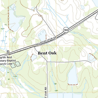 United States Geological Survey Bent Oak, MS (2020, 24000-Scale) digital map