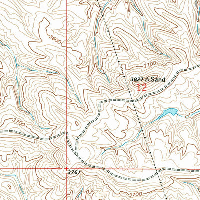 United States Geological Survey Benteen, MT (1967, 24000-Scale) digital map