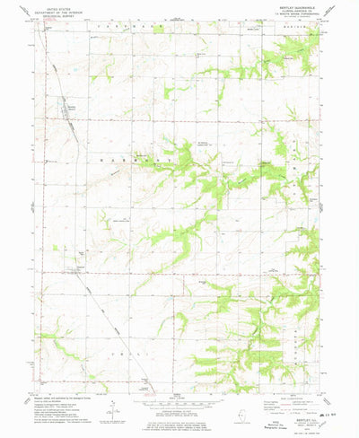 United States Geological Survey Bentley, IL (1974, 24000-Scale) digital map