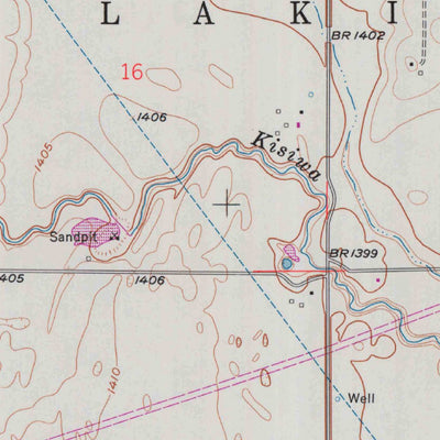 United States Geological Survey Bentley, KS (1958, 24000-Scale) digital map