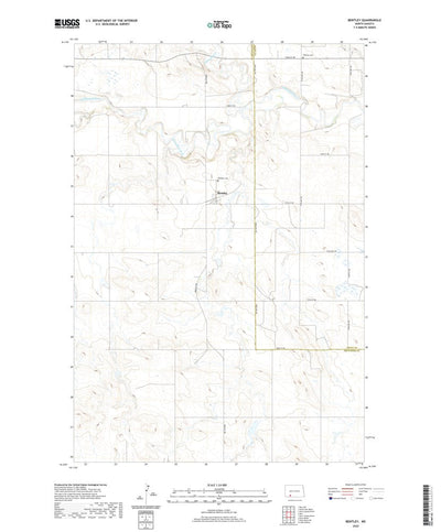 United States Geological Survey Bentley, ND (2020, 24000-Scale) digital map