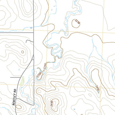 United States Geological Survey Bentley, ND (2020, 24000-Scale) digital map