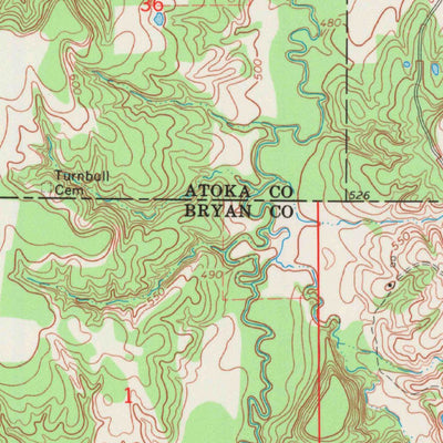 United States Geological Survey Bentley, OK (1969, 24000-Scale) digital map