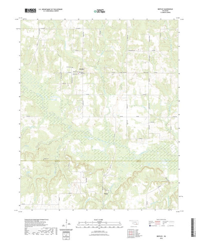 United States Geological Survey Bentley, OK (2022, 24000-Scale) digital map