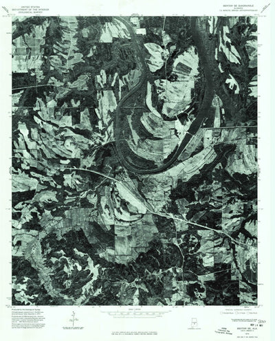 United States Geological Survey Benton, AL (1975, 24000-Scale) digital map
