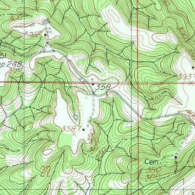 United States Geological Survey Benton, AL (1982, 24000-Scale) digital map