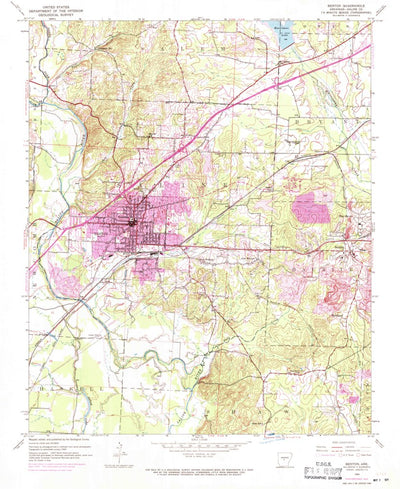United States Geological Survey Benton, AR (1944, 24000-Scale) digital map
