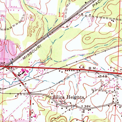 United States Geological Survey Benton, AR (1944, 24000-Scale) digital map