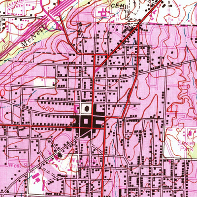 United States Geological Survey Benton, AR (1944, 24000-Scale) digital map