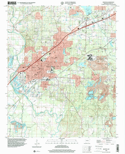 United States Geological Survey Benton, AR (1994, 24000-Scale) digital map