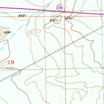 United States Geological Survey Benton Basin SW, WY (1951, 24000-Scale) digital map