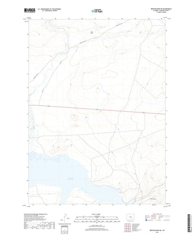 United States Geological Survey Benton Basin SW, WY (2017, 24000-Scale) digital map