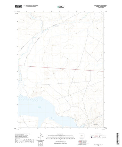 United States Geological Survey Benton Basin SW, WY (2021, 24000-Scale) digital map
