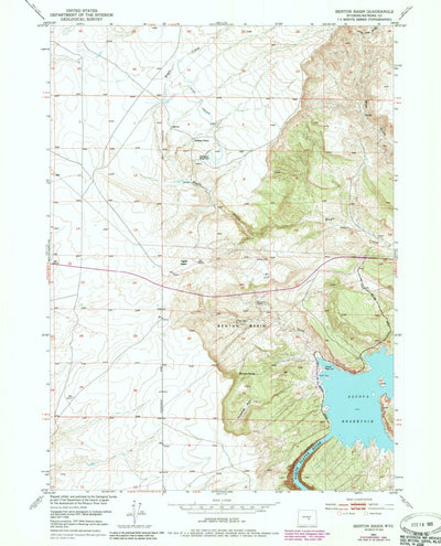 United States Geological Survey Benton Basin, WY (1951, 24000-Scale) digital map