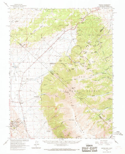 United States Geological Survey Benton, CA-NV (1962, 62500-Scale) digital map
