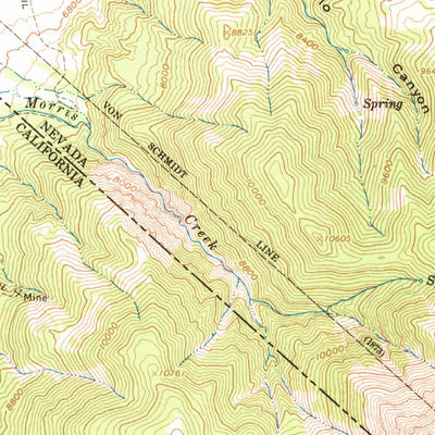 United States Geological Survey Benton, CA-NV (1962, 62500-Scale) digital map