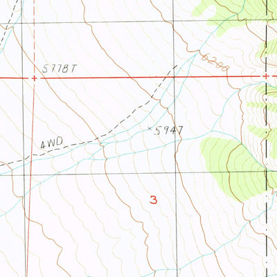 United States Geological Survey Benton, CA-NV (1987, 24000-Scale) digital map