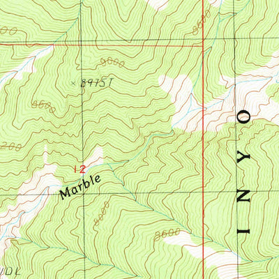 United States Geological Survey Benton, CA-NV (1987, 24000-Scale) digital map