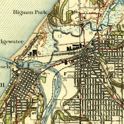 United States Geological Survey Benton Harbor, MI (1930, 62500-Scale) digital map