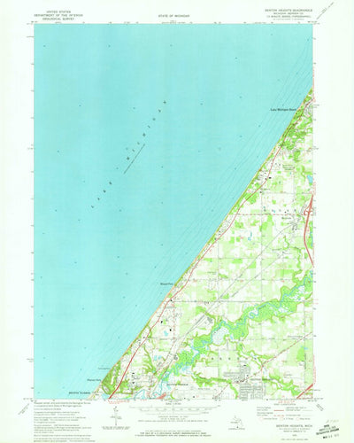 United States Geological Survey Benton Heights, MI (1970, 24000-Scale) digital map
