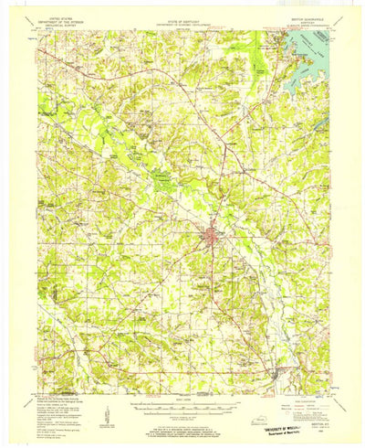 United States Geological Survey Benton, KY (1955, 62500-Scale) digital map