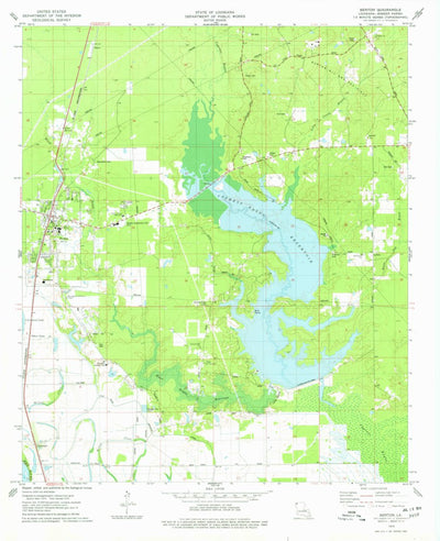 United States Geological Survey Benton, LA (1975, 24000-Scale) digital map