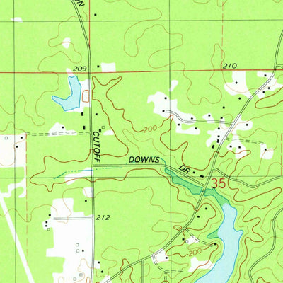 United States Geological Survey Benton, LA (1975, 24000-Scale) digital map