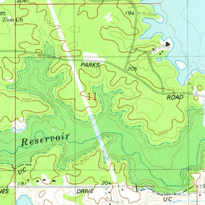 United States Geological Survey Benton, LA (1975, 24000-Scale) digital map