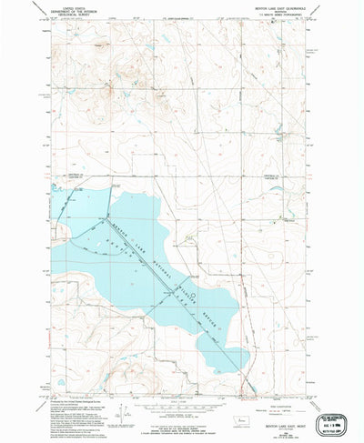 United States Geological Survey Benton Lake East, MT (1965, 24000-Scale) digital map