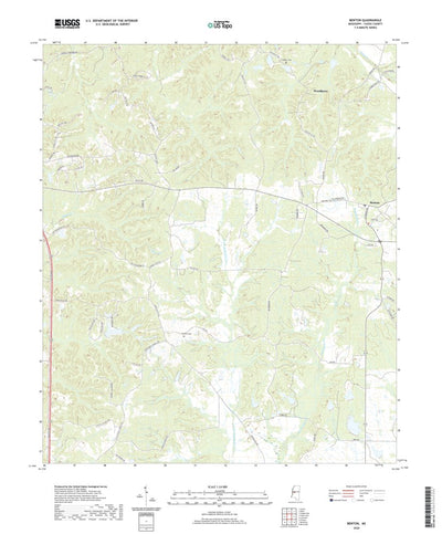 United States Geological Survey Benton, MS (2020, 24000-Scale) digital map