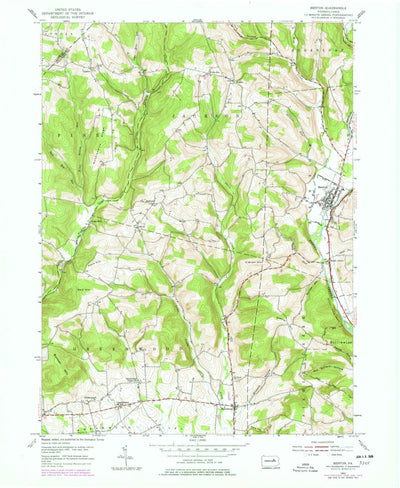 United States Geological Survey Benton, PA (1953, 24000-Scale) digital map