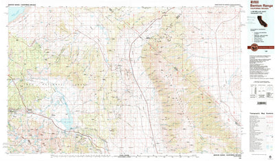 United States Geological Survey Benton Range, CA-NV (1988, 100000-Scale) digital map