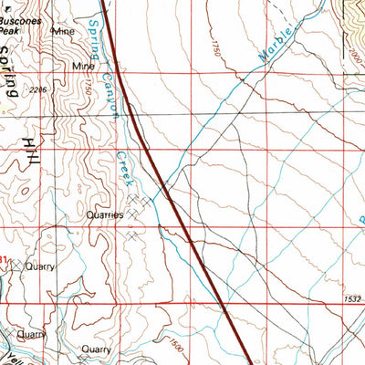 United States Geological Survey Benton Range, CA-NV (1988, 100000-Scale) digital map