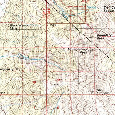 United States Geological Survey Benton Range, CA-NV (1988, 100000-Scale) digital map
