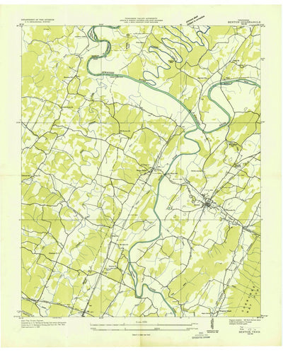 United States Geological Survey Benton, TN (1935, 24000-Scale) digital map