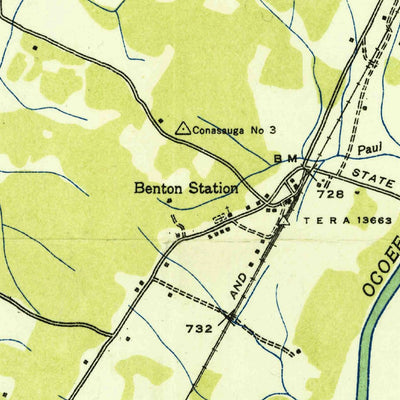 United States Geological Survey Benton, TN (1935, 24000-Scale) digital map