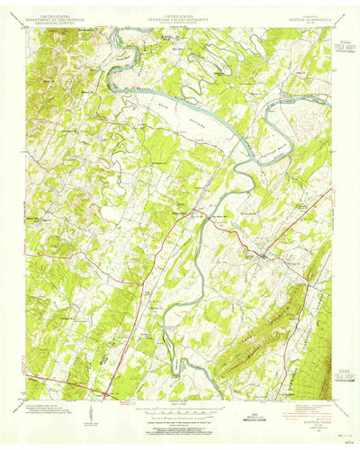 United States Geological Survey Benton, TN (1940, 24000-Scale) digital map