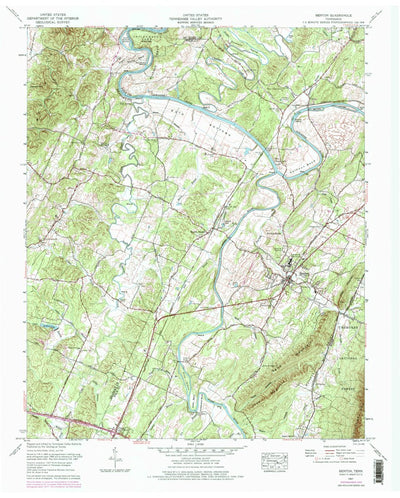 United States Geological Survey Benton, TN (1967, 24000-Scale) digital map