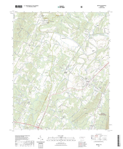 United States Geological Survey Benton, TN (2022, 24000-Scale) digital map