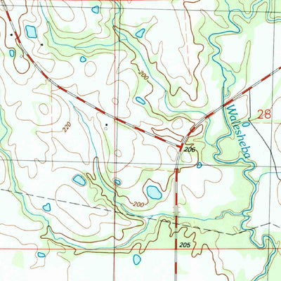 United States Geological Survey Bentonia, MS (1988, 24000-Scale) digital map