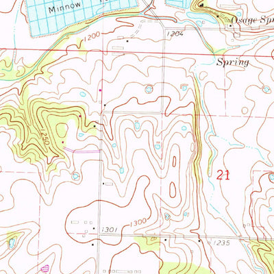 United States Geological Survey Bentonville South, AR (1970, 24000-Scale) digital map